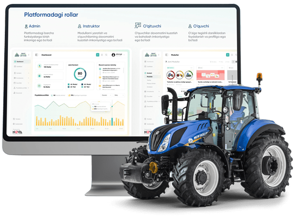 Zamonaviy traktor qishloq xo'jaligi uchun